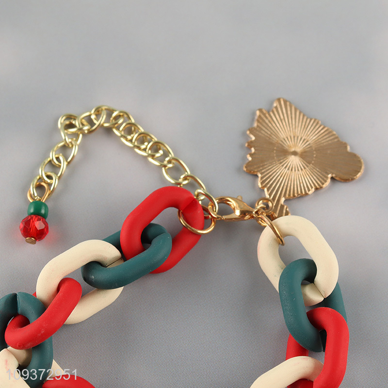 Wholesale Christmas series fashion jewelry alloy bracelet