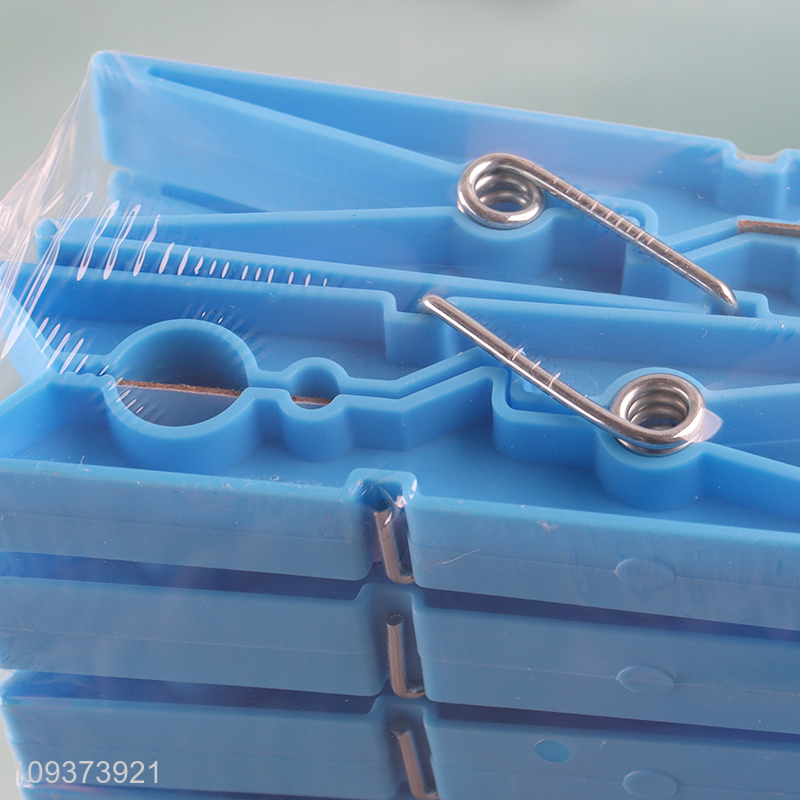 Good price blue plastic clothespin clothes clips