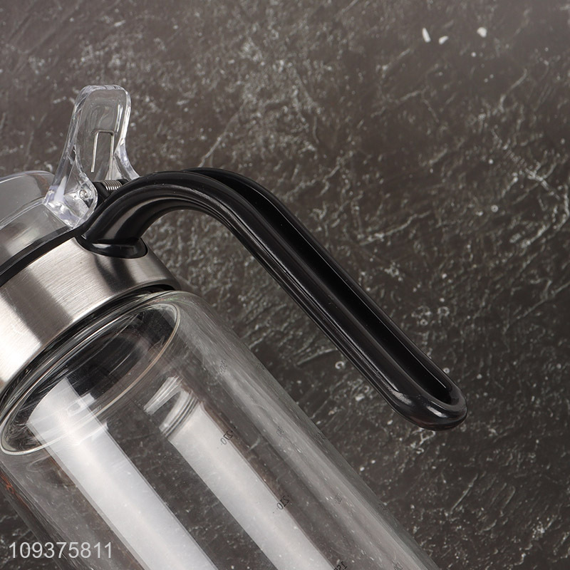 New arrival glass oil pot oil jug with handle