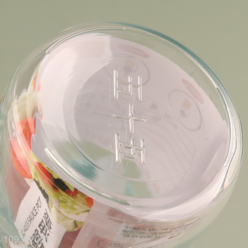 New arrival glass oil pot oil pot with oil brush