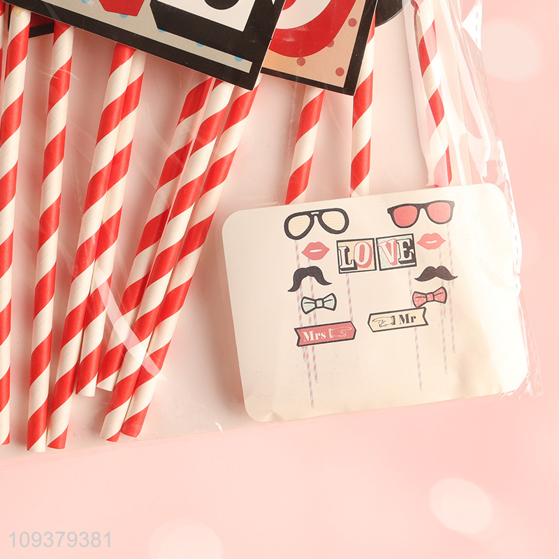 Low price creative paper straw drinking straw for party