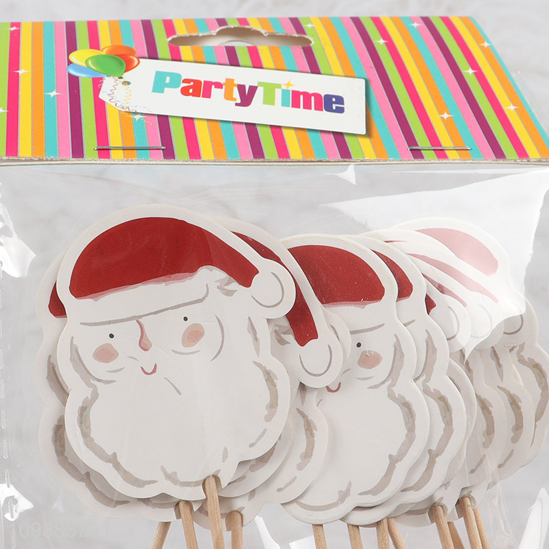 Low price Santa Claus cupcake topper cake topper