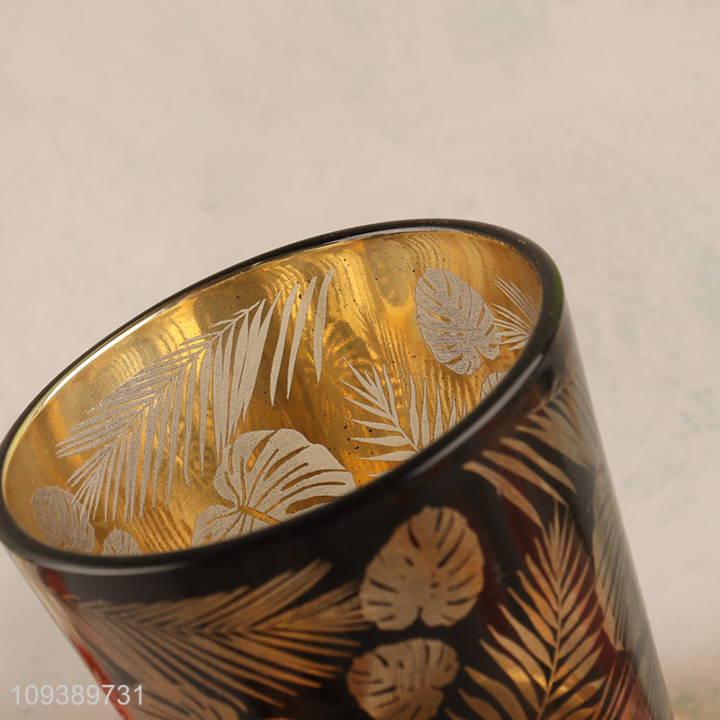 China wholesale tabletop decor glass candle jar holder