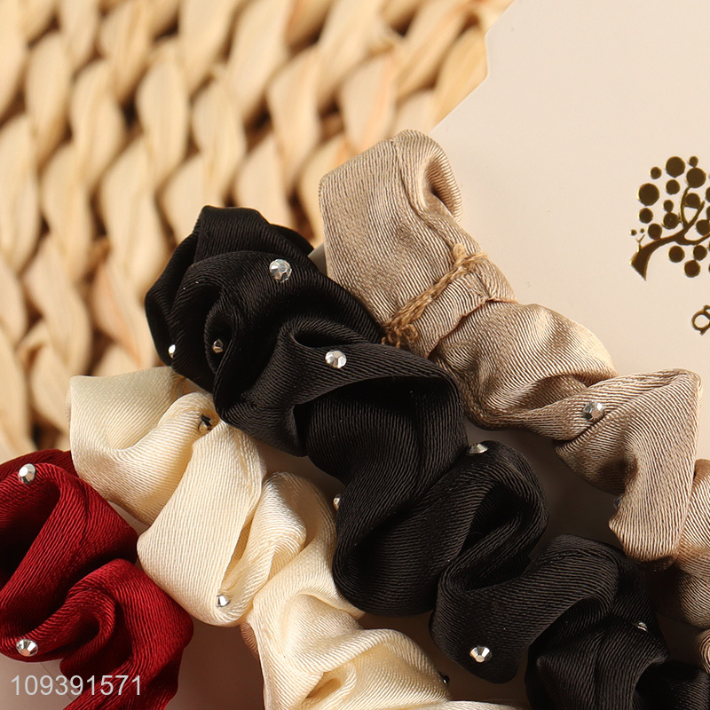 Top products 4pcs polyester hair bands hair rope