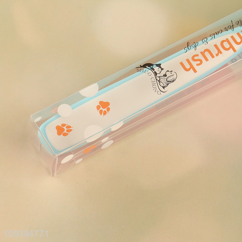 Good sale pet oral care pet toothbrush wholesale