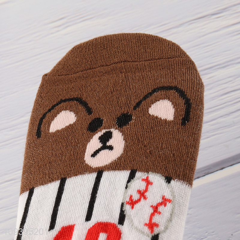 Best selling cute cartoon anti-slip boat socks