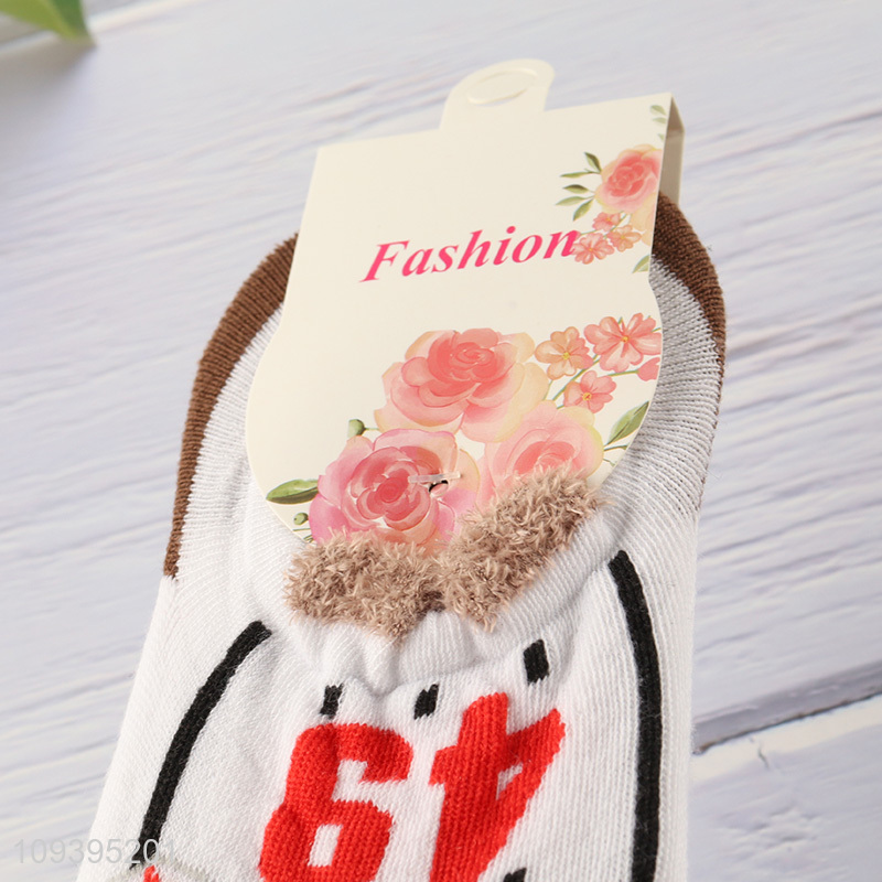 Best selling cute cartoon anti-slip boat socks