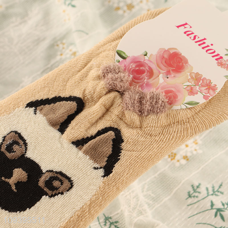 Factory supply stretchy polyester cartoon animal boat socks