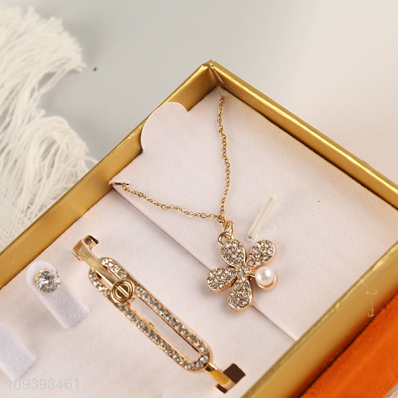 Good price 5pcs ladies gifts set watch jewelry set