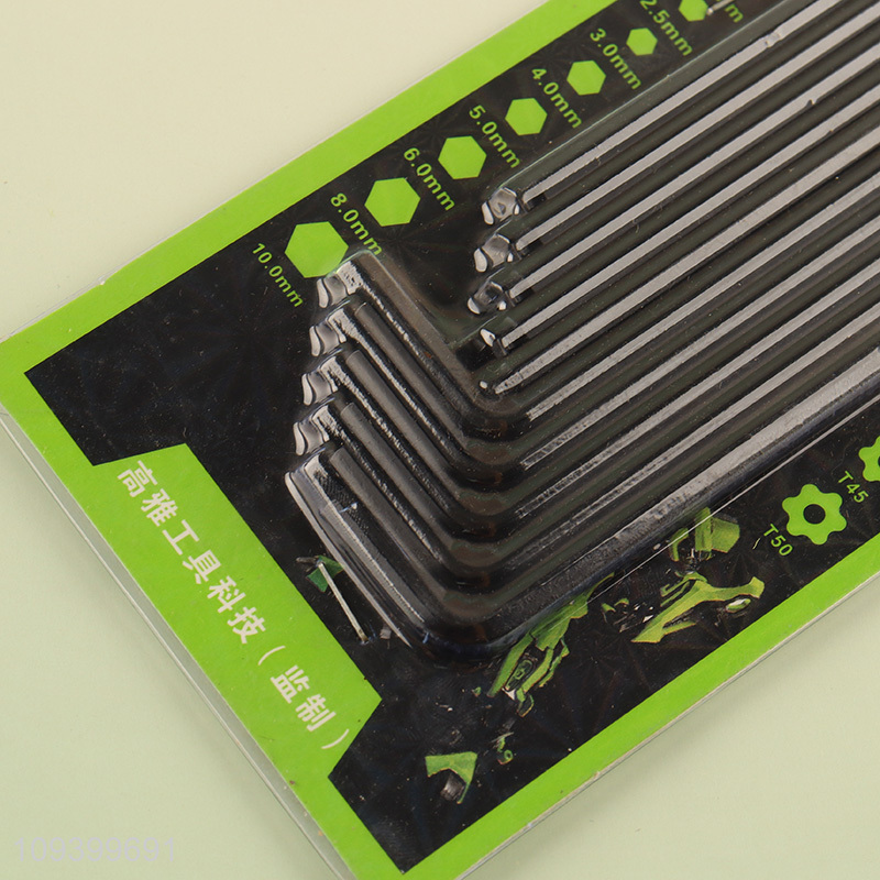 Low price hex key set for assembly work