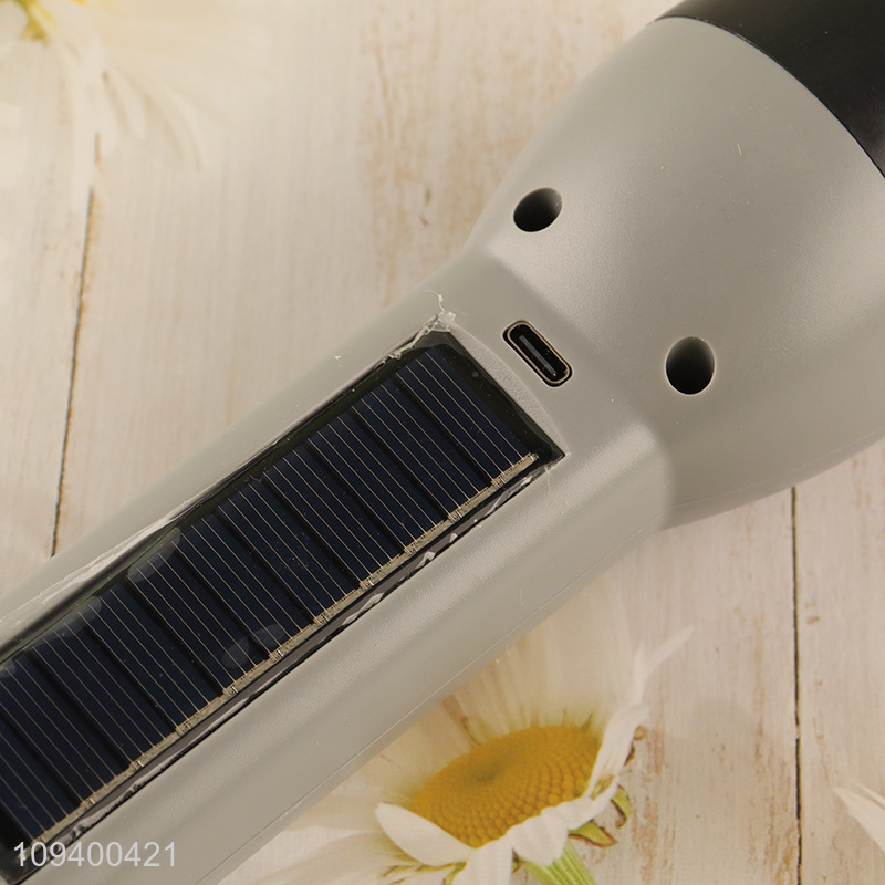 Hot selling plastic dual lights source flashlight