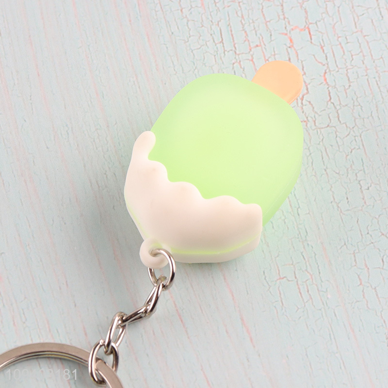 Good price popsicle shape silicone key chain key rings