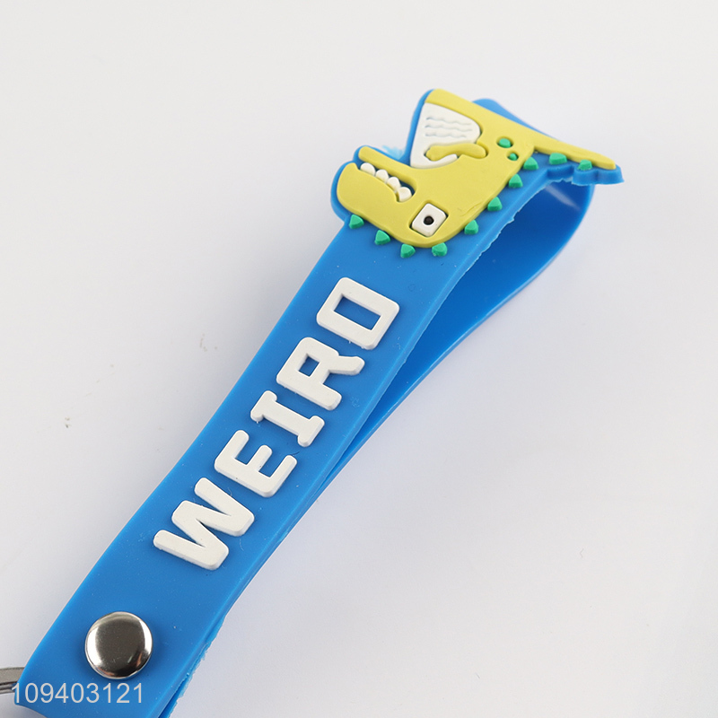 Wholesale cartoon dinosaur portable key chain key rings