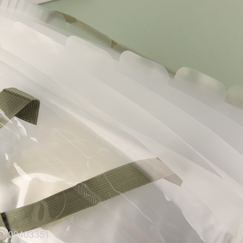 New arrival  clear pvc tote file bag with handle