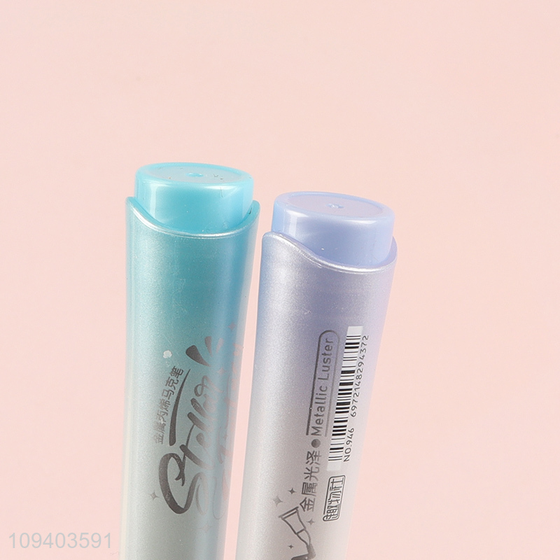 Hot products 6pcs metallic acrylic marker set