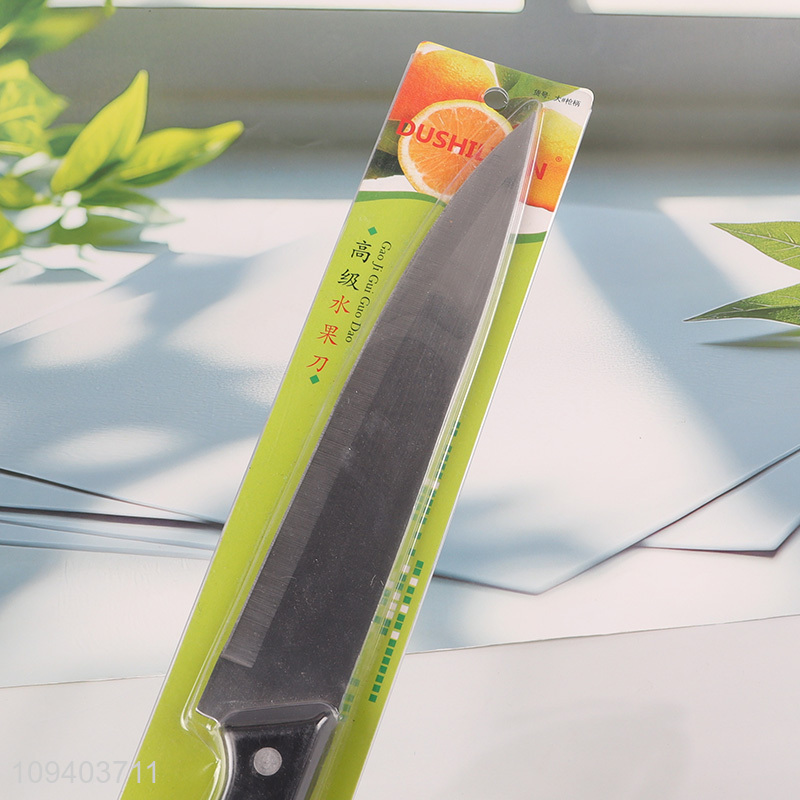 Low price stainless steel fruit knife with pp handle