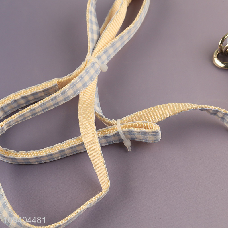 Top quality cute dog harness and leash set for outdoor