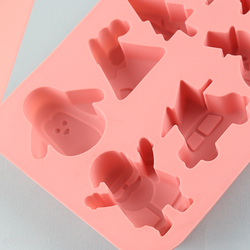Low price Christmas silicone cake mold for sale