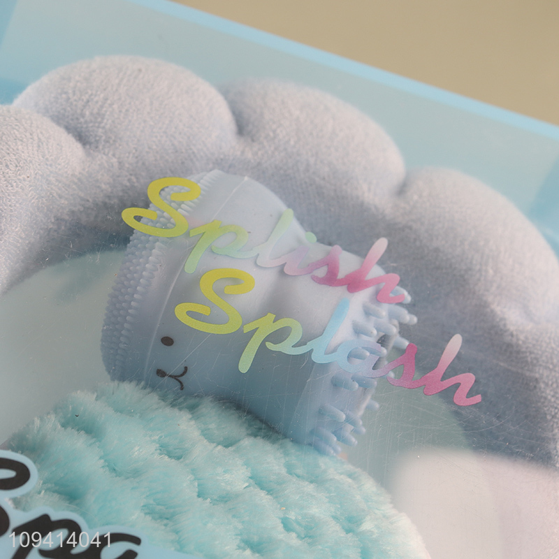 Top selling hair hoop face washing brush set
