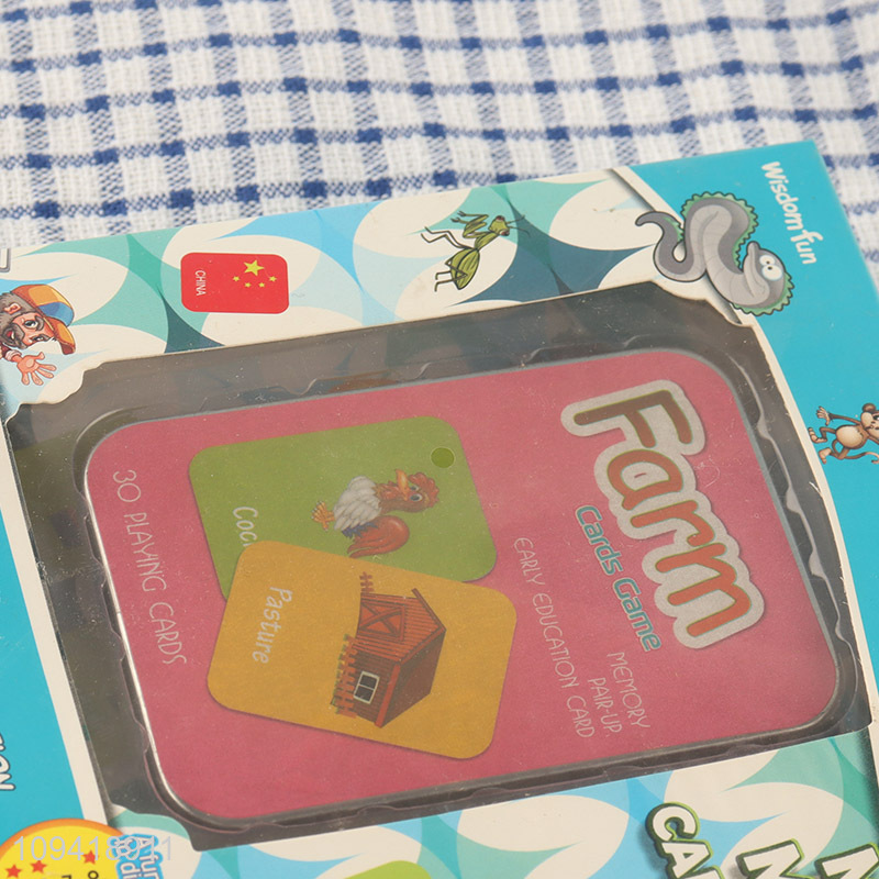 Good quality kids educational memory matching games