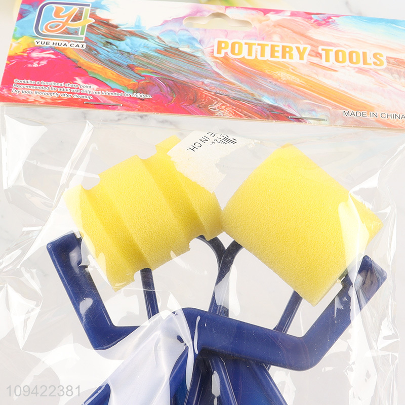Good sale 4pcs sponge roller set for art modeling
