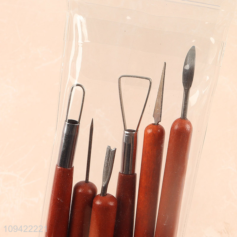 Low price 6pcs pottery tool kit for art supplies