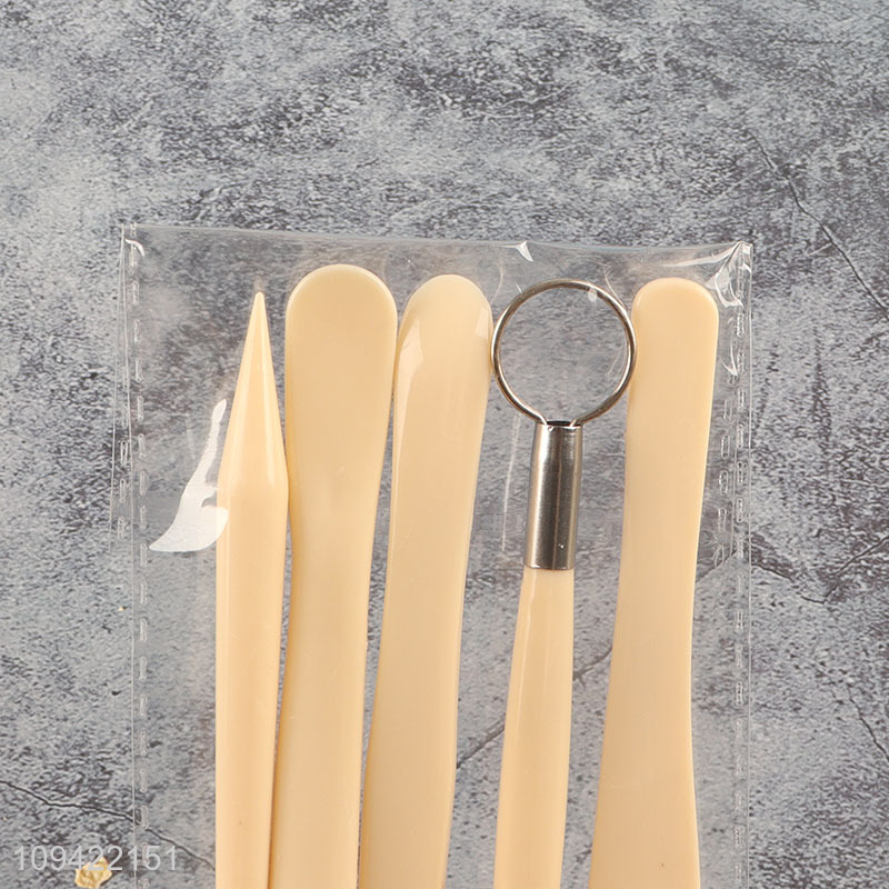 Hot sale 5pcs plastic pottery tool kit