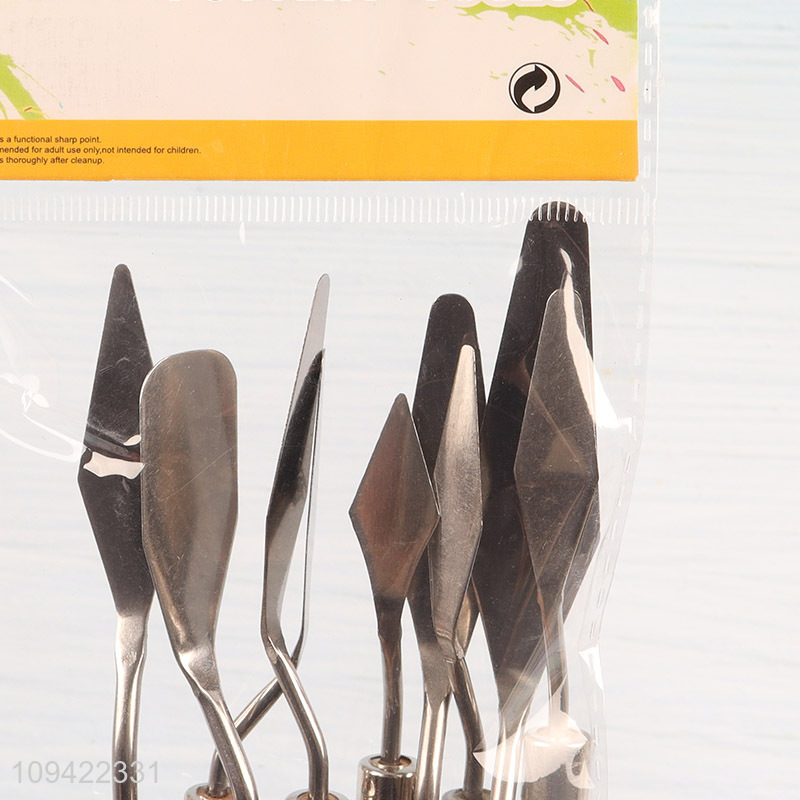 Top quality 9pcs palette knife set for art supplies