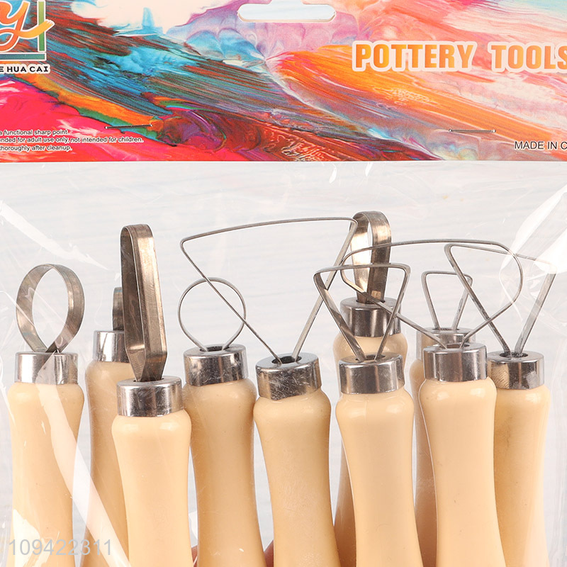 Wholesale 10pcs pottery tool set for sculpting craft