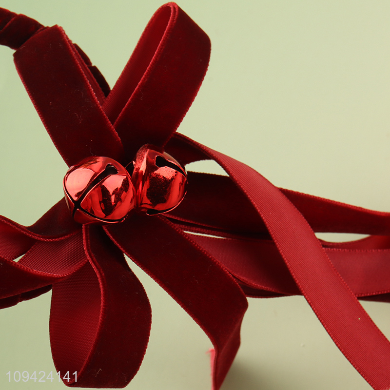 Hot sale red decorative christmas bell wholesale