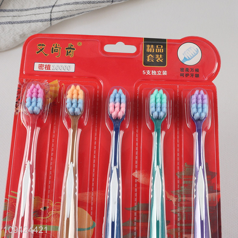 Good Sale 5Pcs Mouth Cleaning Toothbrush Set