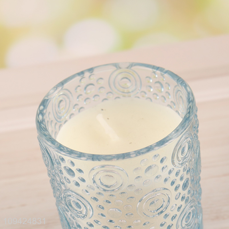 New arrival multicolor glass cup candle scented candle
