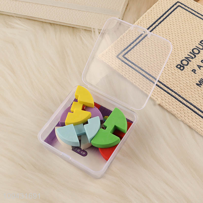 Hot selling creative kids puzzle eraser set
