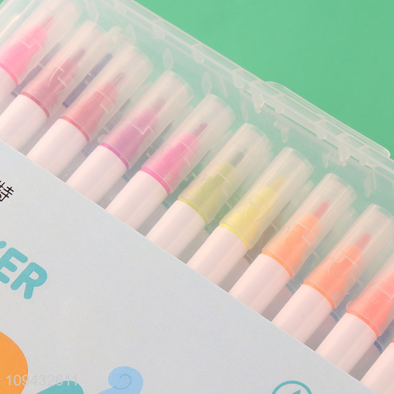 Popular products stationery dual soft tip marker pen
