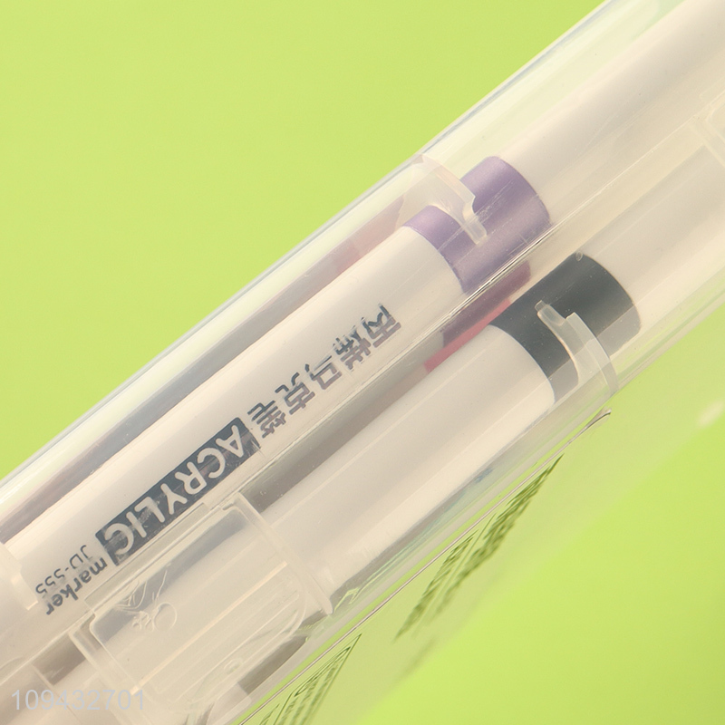 Hot sale smooth round tip acrylic marker pen