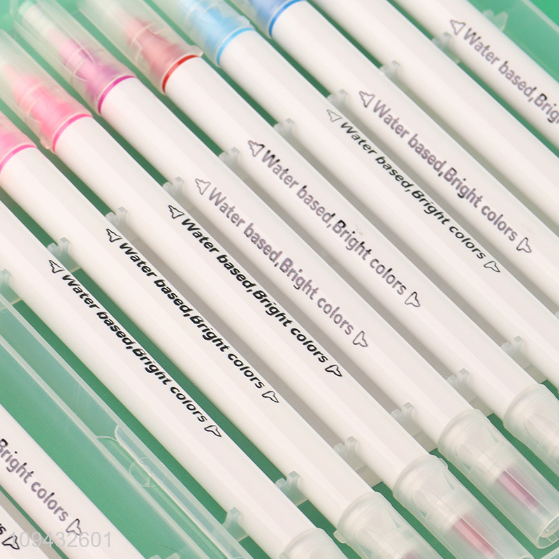 Hot items students dual soft tip marker pen