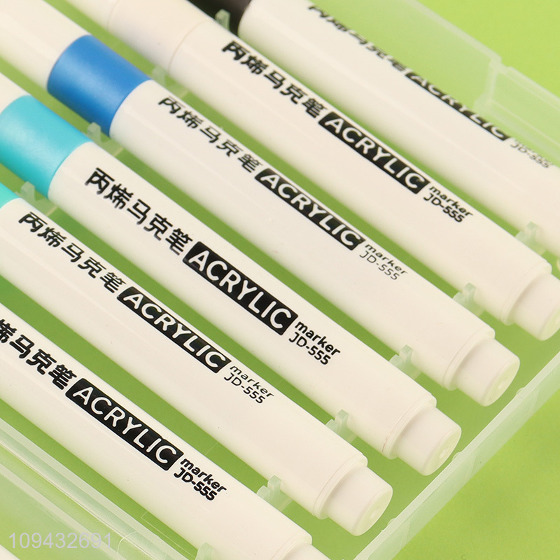 Yiwu market  classic round tip acrylic marker pen