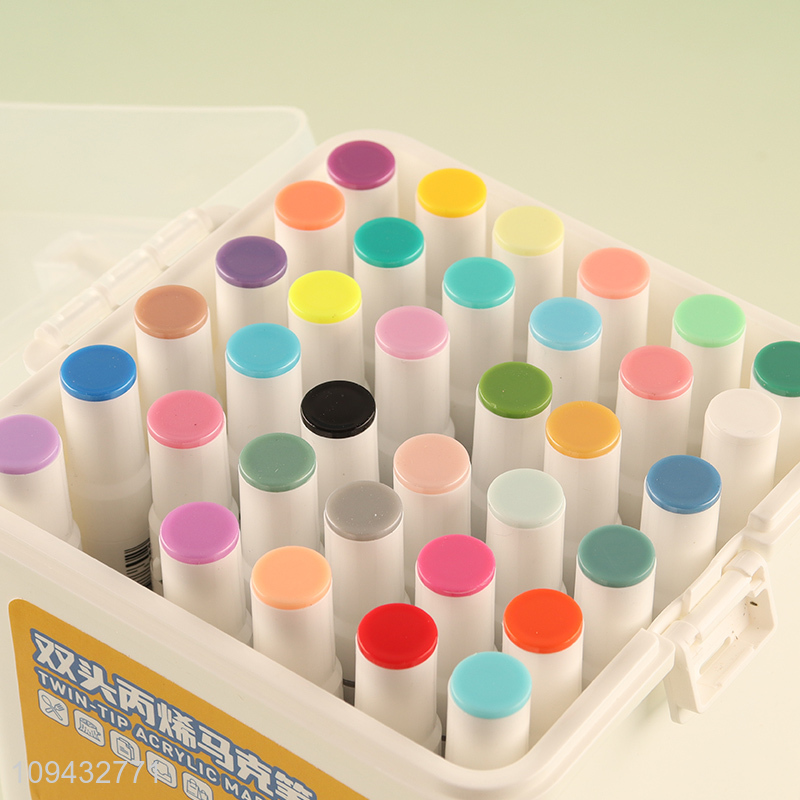 New arrival school office dual tip acrylic marker pen