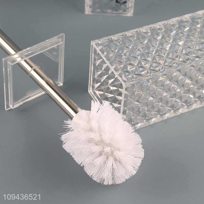 Factory price household plastic 5pcs bathroom set