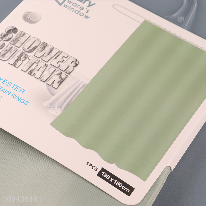 Good quality polyester shower curtain bathroom curtain