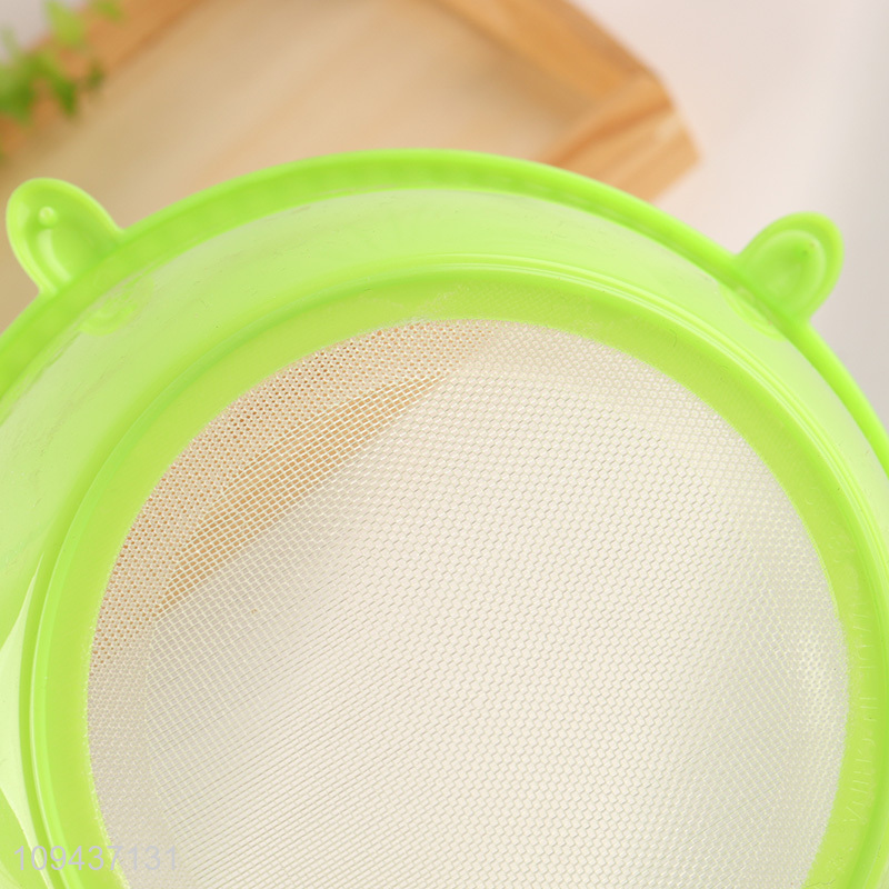 Factory direct sale fine mesh kitchen strainer with long handle