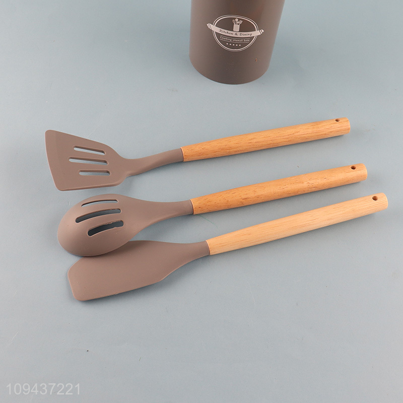 Low price 12pcs silicone kitchen utensil set