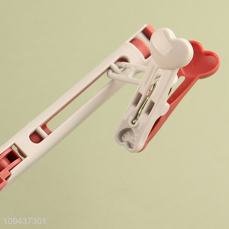 Unique Design Plastic Folding Clothes Hanger With Clips