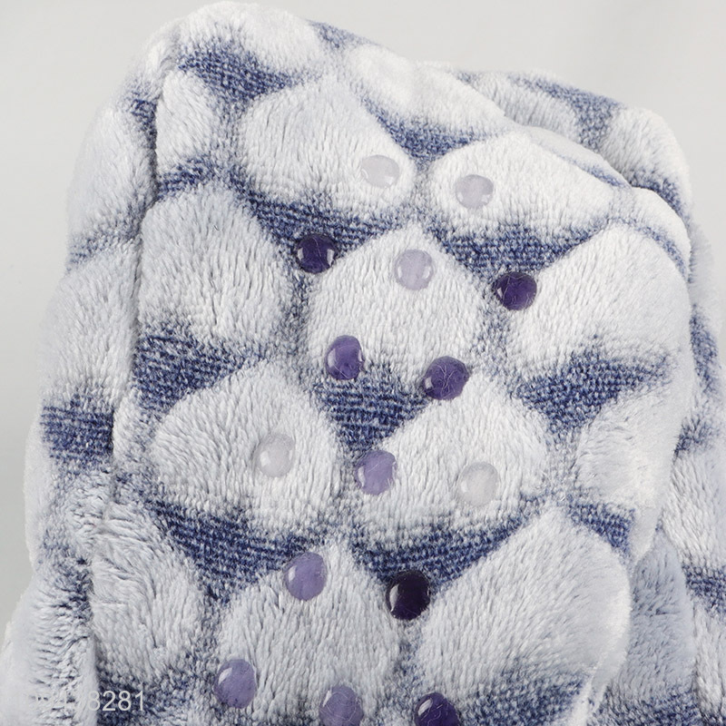 New product plush warm polyester home floor slippers