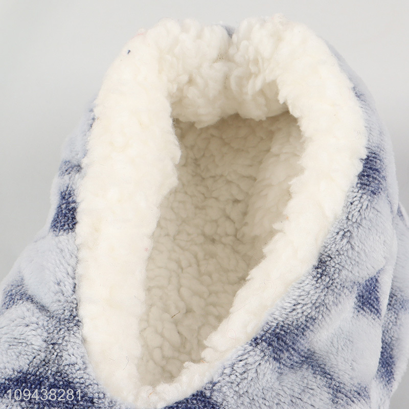 New product plush warm polyester home floor slippers