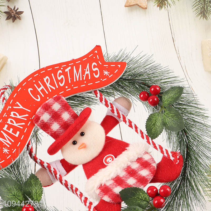 China factory xmas hanging wreath ornament