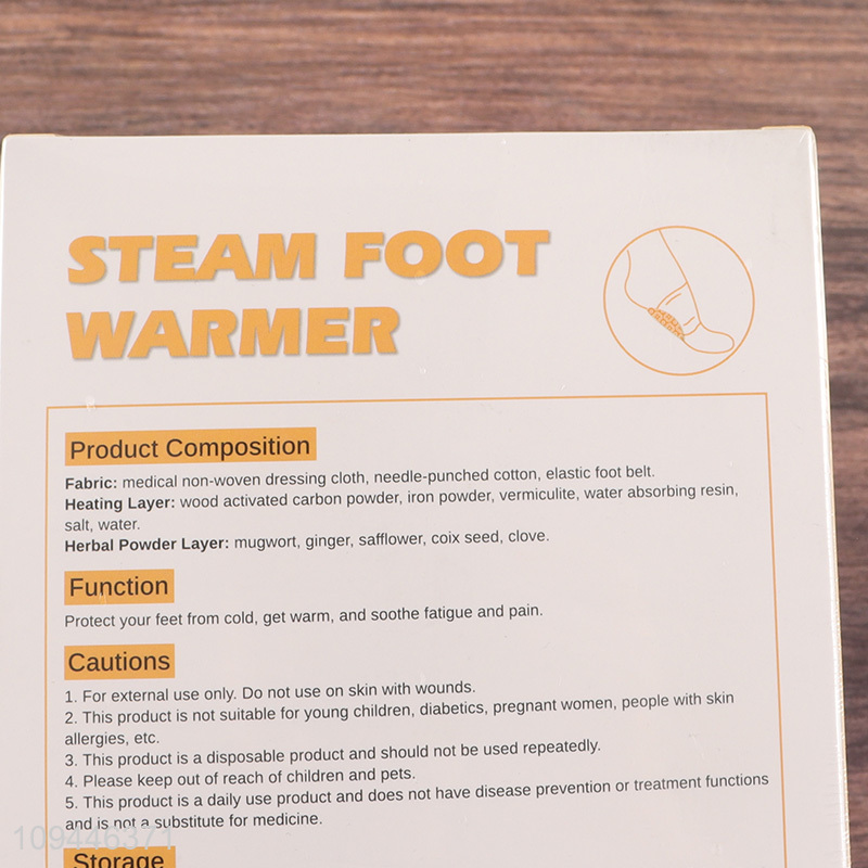 Factory direct sale seasonal foot pain steam foot warmer