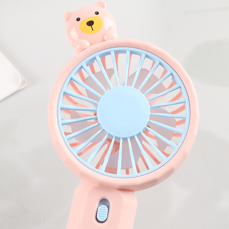 Hot sale portable cartoon mini electric fan for summer