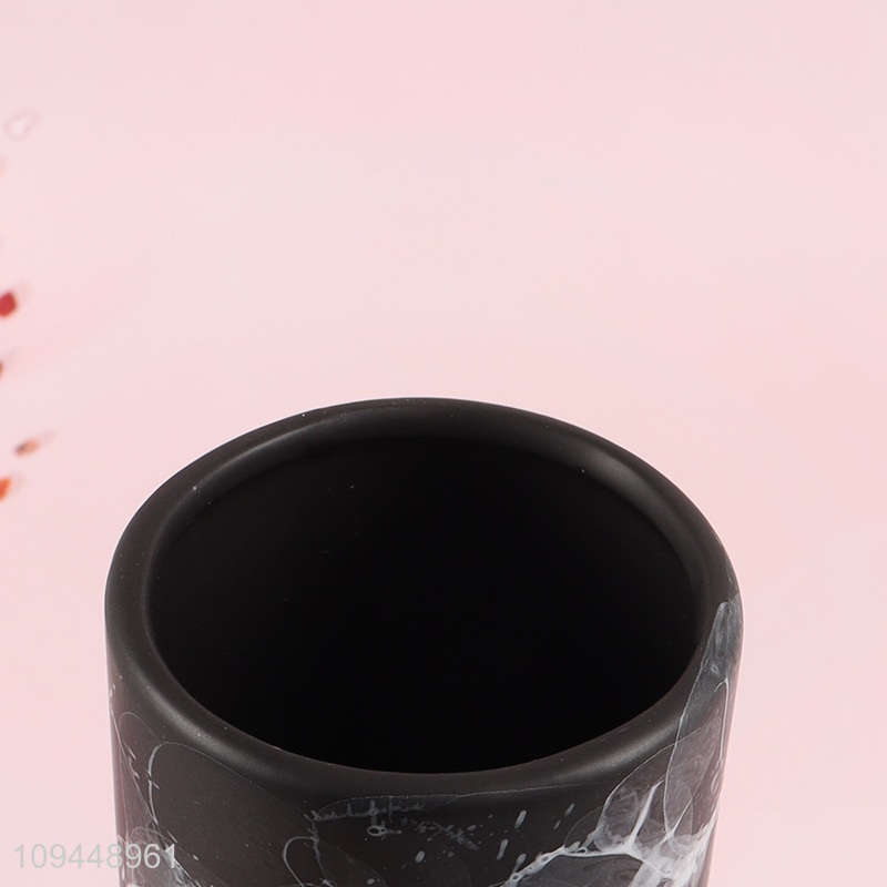 Best sale round ceramic mouthwash cup wholesale