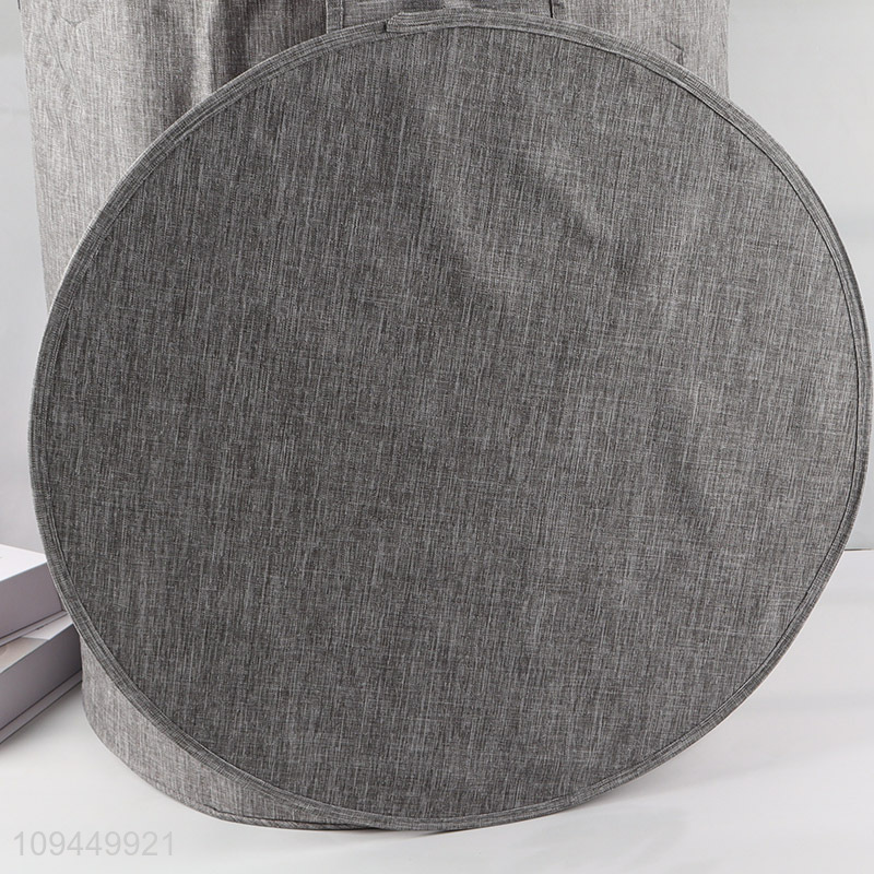 Good price large capacity round polyester storage basket